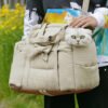 Portable Safety Multi-Purpose Pet Carrier Bag Dog Car Seat Bed