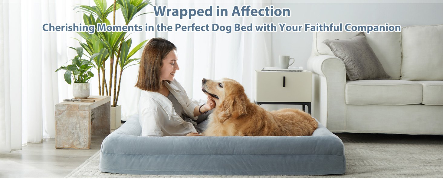 Dog Beds for Large Dogs, XL Dog Bed, Orthopedic Dog Sofa Bed with Removable & Waterproof Cover