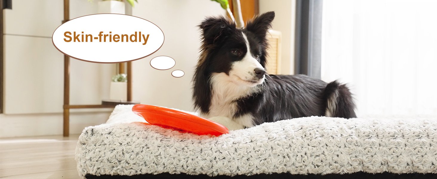 Deluxe Plush Dog Crate Beds