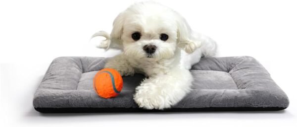 Dog Beds Crate Pad for Medium/Large Dogs Fit Metal,Ultra Soft, Washable & Anti-Slip Kennel Pad for Dogs Cozy Sleeping Mat
