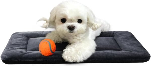 Dog Beds Crate Pad for Medium/Large Dogs Fit Metal,Ultra Soft, Washable & Anti-Slip Kennel Pad for Dogs Cozy Sleeping Mat