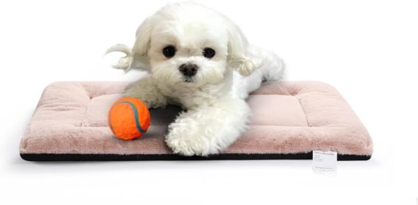 Dog Beds Crate Pad for Medium/Large Dogs Fit Metal,Ultra Soft, Washable & Anti-Slip Kennel Pad for Dogs Cozy Sleeping Mat