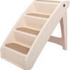 CozyUp Folding Dog Stairs, Portable Indoor/Outdoor Pet Steps for Bed, Couch & Car