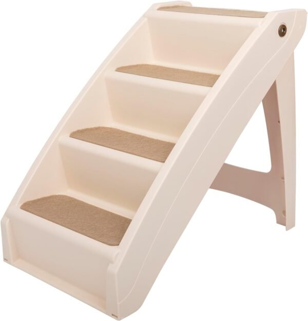 CozyUp Folding Dog Stairs, Portable Indoor/Outdoor Pet Steps for Bed, Couch & Car