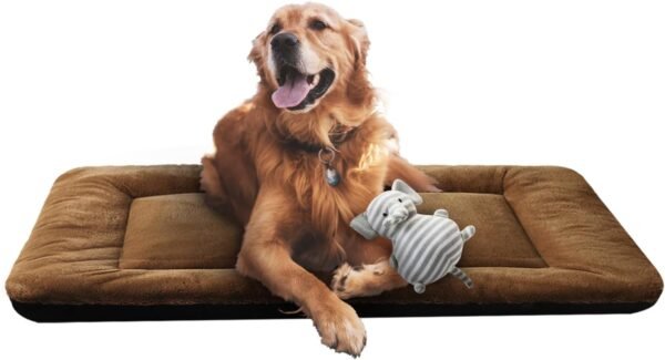 Dog Beds Crate Pad for Medium/Large Dogs Fit Metal,Ultra Soft, Washable & Anti-Slip Kennel Pad for Dogs Cozy Sleeping Mat