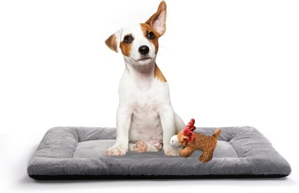 Dog Beds Crate Pad for Medium/Large Dogs Fit Metal,Ultra Soft, Washable & Anti-Slip Kennel Pad for Dogs Cozy Sleeping Mat