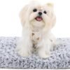 Washable Dog Bed Deluxe Plush Dog Crate Beds Comfy Kennel Pad Anti-Slip Pet Sleeping Mat for Large, Jumbo, Medium, Small Dogs Breeds