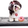Dog Beds Crate Pad for Medium/Large Dogs Fit Metal,Ultra Soft, Washable & Anti-Slip Kennel Pad for Dogs Cozy Sleeping Mat