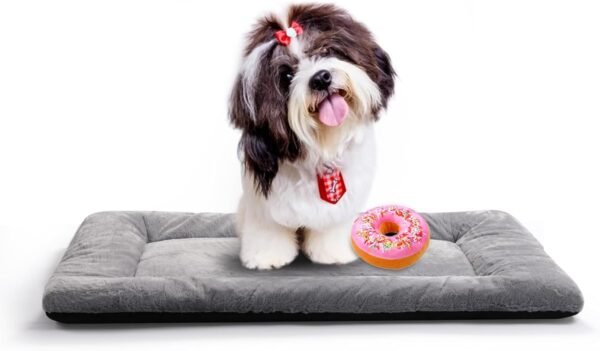 Dog Beds Crate Pad for Medium/Large Dogs Fit Metal,Ultra Soft, Washable & Anti-Slip Kennel Pad for Dogs Cozy Sleeping Mat