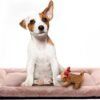 Dog Beds Crate Pad for Medium/Large Dogs Fit Metal,Ultra Soft, Washable & Anti-Slip Kennel Pad for Dogs Cozy Sleeping Mat