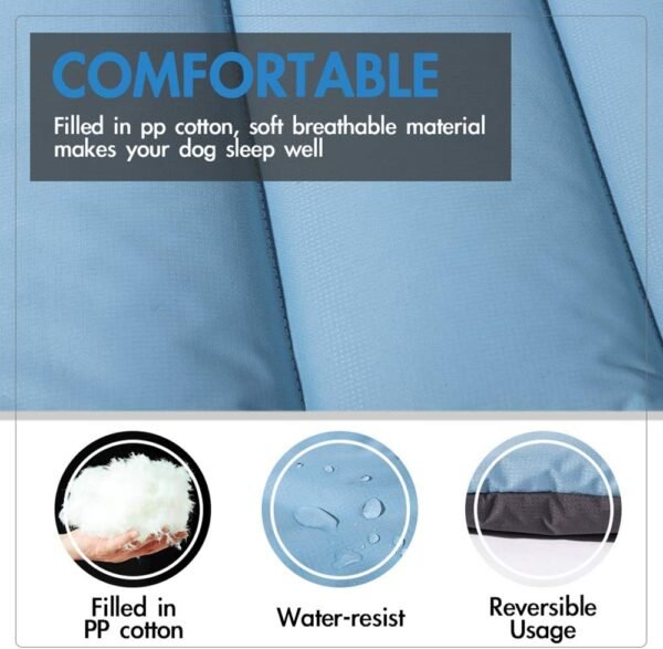 Outdoor Dog Bed, Waterproof, Washable, Large Size, Durable, Water Resistant, Portable and Camping Travel Pet Mat
