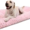 Washable Dog Bed Deluxe Plush Dog Crate Beds Comfy Kennel Pad Anti-Slip Pet Sleeping Mat for Large, Jumbo, Medium, Small Dogs Breeds