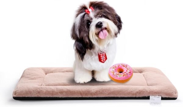 Dog Beds Crate Pad for Medium/Large Dogs Fit Metal,Ultra Soft, Washable & Anti-Slip Kennel Pad for Dogs Cozy Sleeping Mat
