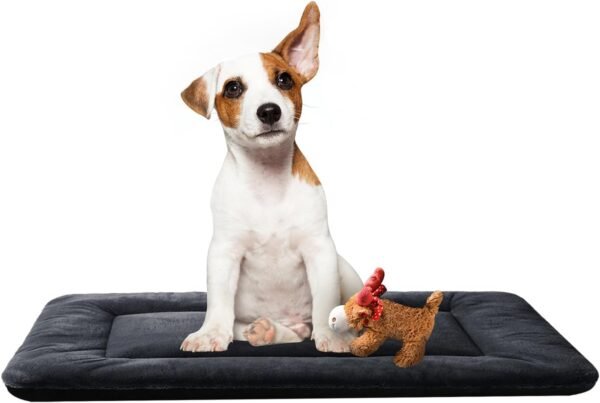 Dog Beds Crate Pad for Medium/Large Dogs Fit Metal,Ultra Soft, Washable & Anti-Slip Kennel Pad for Dogs Cozy Sleeping Mat