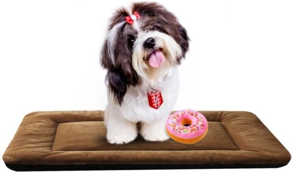 Dog Beds Crate Pad for Medium/Large Dogs Fit Metal,Ultra Soft, Washable & Anti-Slip Kennel Pad for Dogs Cozy Sleeping Mat