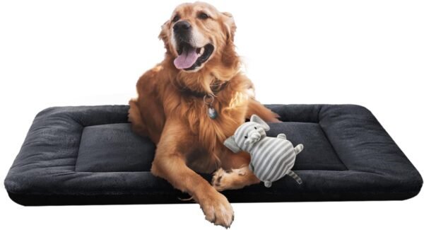 Dog Beds Crate Pad for Medium/Large Dogs Fit Metal,Ultra Soft, Washable & Anti-Slip Kennel Pad for Dogs Cozy Sleeping Mat