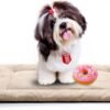 Dog Beds Crate Pad for Medium/Large Dogs Fit Metal,Ultra Soft, Washable & Anti-Slip Kennel Pad for Dogs Cozy Sleeping Mat
