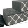 Non-Slip Foam Dog Stair & Pet Ramp, Balanced Indoor Step Support - Foldable Stair Cover
