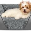 Large Dog Bed for Large Medium Small Dogs, Rectangle Washable Orthopedic Dog Bed, Soft Calming Sleeping Puppy Bed Durable Pet Cuddler with Anti-Slip Bottom