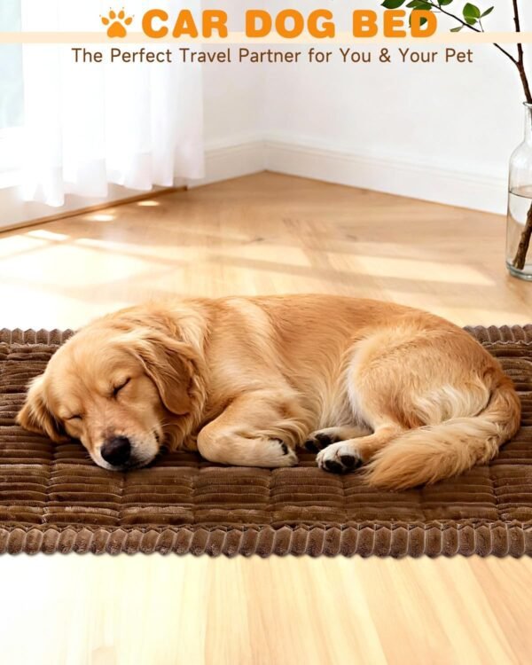 Dog Bed for Car Back Seat, Travel Dog Bed Non-Slip Backseat Pet Car Bed Mat Lightweight & Easy Use and Store for SUVs, Trucks & Sedans