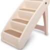 CozyUp Folding Dog Stairs, Portable Indoor/Outdoor Pet Steps for Bed, Couch & Car