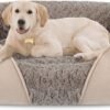 Large Dog Bed for Large Medium Small Dogs, Rectangle Washable Orthopedic Dog Bed, Soft Calming Sleeping Puppy Bed Durable Pet Cuddler with Anti-Slip Bottom