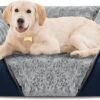 Large Dog Bed for Large Medium Small Dogs, Rectangle Washable Orthopedic Dog Bed, Soft Calming Sleeping Puppy Bed Durable Pet Cuddler with Anti-Slip Bottom