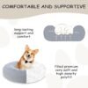 Calming Dog Bed, Plush Anti-Anxiety Donut Dog Bed for Small Medium Large Dogs, Warming Cozy Soft Cute Round Washable, Marshmallow Cuddler Nest Pet Bed