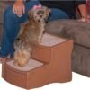 Easy Step II Pet Stairs, 2 Step for Cats/Dogs up to 75-pounds, Portable, Removable Washable Carpet Tread, No Tools Required