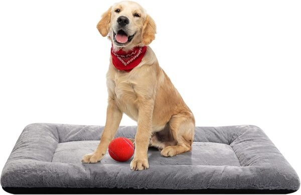 Dog Beds Crate Pad for Medium/Large Dogs Fit Metal,Ultra Soft, Washable & Anti-Slip Kennel Pad for Dogs Cozy Sleeping Mat