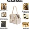 Cat Dog Backpack Carrier, Portable Cat Dog Tent, Expandable Large Soft Pet Carrier Backpack for Small Cats Dogs Puppies, Cats Travel Carrier Airline Approved Suitable for Hiking Camping Journey