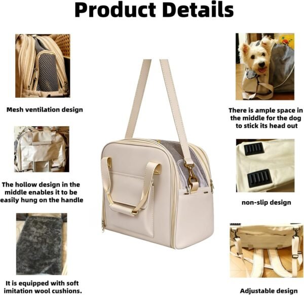 Cat Dog Backpack Carrier, Portable Cat Dog Tent, Expandable Large Soft Pet Carrier Backpack for Small Cats Dogs Puppies, Cats Travel Carrier Airline Approved Suitable for Hiking Camping Journey