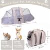Cat Dog Backpack Carrier, Portable Cat Dog Tent, Expandable Large Soft Pet Carrier Backpack for Small Cats Dogs Puppies, Cats Travel Carrier Airline Approved Suitable for Hiking Camping Journey
