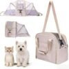 Cat Dog Backpack Carrier, Portable Cat Dog Tent, Expandable Large Soft Pet Carrier Backpack for Small Cats Dogs Puppies, Cats Travel Carrier Airline Approved Suitable for Hiking Camping Journey
