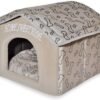 Dog House Bed Crate Mat Tent Indoor Round Soft Plush for Small, Medium, and Large Breeds