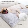 Washable Dog Bed Deluxe Plush Dog Crate Beds Comfy Kennel Pad Anti-Slip Pet Sleeping Mat for Large, Jumbo, Medium, Small Dogs Breeds