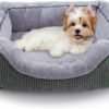 Medium Dog Beds for Medium Dogs Washable, Rectangle Dog Bed Medium Size Dog, Orthopedic Dog Bed, Warming Soft Calming Sleeping Puppy Bed Durable Pet Bed with Anti-Slip Bottom