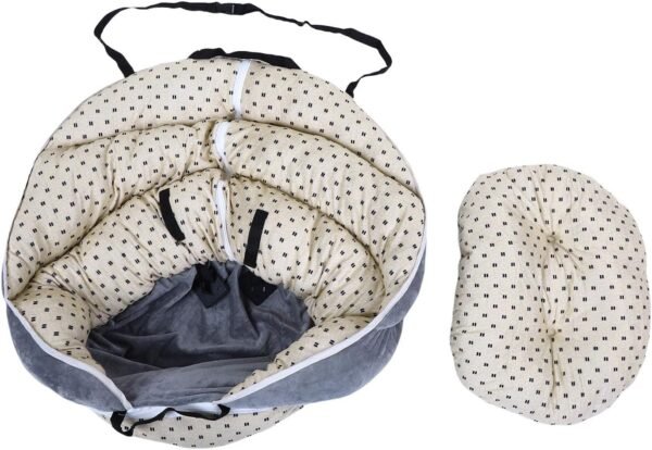 Elevated Pet Car Seat, & Car Seats All Seasons Travel Bed with Safety Strap for Pet Outdoor Travel Trip in Elevated, Universal Vehicle