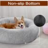 Dog & Cat Bed, Calming Anti-Anxiety Pet Bed for Small Dogs, Fluffy Donut Cushion for Small and Medium Pets