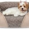 Large Dog Bed for Large Medium Small Dogs, Rectangle Washable Orthopedic Dog Bed, Soft Calming Sleeping Puppy Bed Durable Pet Cuddler with Anti-Slip Bottom