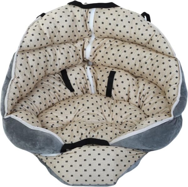 Elevated Pet Car Seat, & Car Seats All Seasons Travel Bed with Safety Strap for Pet Outdoor Travel Trip in Elevated, Universal Vehicle