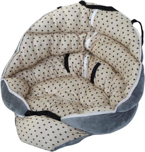 Elevated Pet Car Seat, & Car Seats All Seasons Travel Bed with Safety Strap for Pet Outdoor Travel Trip in Elevated, Universal Vehicle