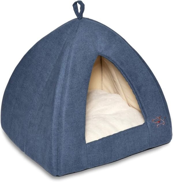 Dog House Bed Crate Mat Tent Indoor Round Soft Plush for Small, Medium, and Large Breeds