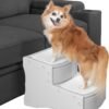 Easy Step II Pet Stairs, 2 Step for Cats/Dogs up to 150 Pounds, Portable, Removable Washable Carpet Tread, No Tools Required