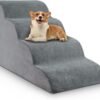Dog Stairs for Small Dogs, 3-Step Dog Stairs for High Beds and Couch, Pet Steps for Small Dogs and Cats，Non-Slip Stable Indoor Dog Steps