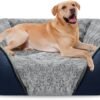 Large Dog Bed for Large Medium Small Dogs, Rectangle Washable Orthopedic Dog Bed, Soft Calming Sleeping Puppy Bed Durable Pet Cuddler with Anti-Slip Bottom