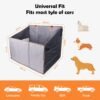 Large Dog Car Seat for Back Seat,Waterproof Back Seat Extender for Dogs with Hard Bottom,Half Back Seat Pet Cover for SUVs/Trucks,Foldable Pet Car Seat with Non-Slip Bottom
