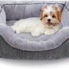 Medium Dog Beds for Medium Dogs Washable, Rectangle Dog Bed Medium Size Dog, Orthopedic Dog Bed, Warming Soft Calming Sleeping Puppy Bed Durable Pet Bed with Anti-Slip Bottom