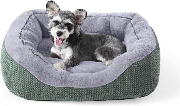 Medium Dog Beds for Medium Dogs Washable, Rectangle Dog Bed Medium Size Dog, Orthopedic Dog Bed, Warming Soft Calming Sleeping Puppy Bed Durable Pet Bed with Anti-Slip Bottom