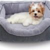 Medium Dog Beds for Medium Dogs Washable, Rectangle Dog Bed Medium Size Dog, Orthopedic Dog Bed, Warming Soft Calming Sleeping Puppy Bed Durable Pet Bed with Anti-Slip Bottom